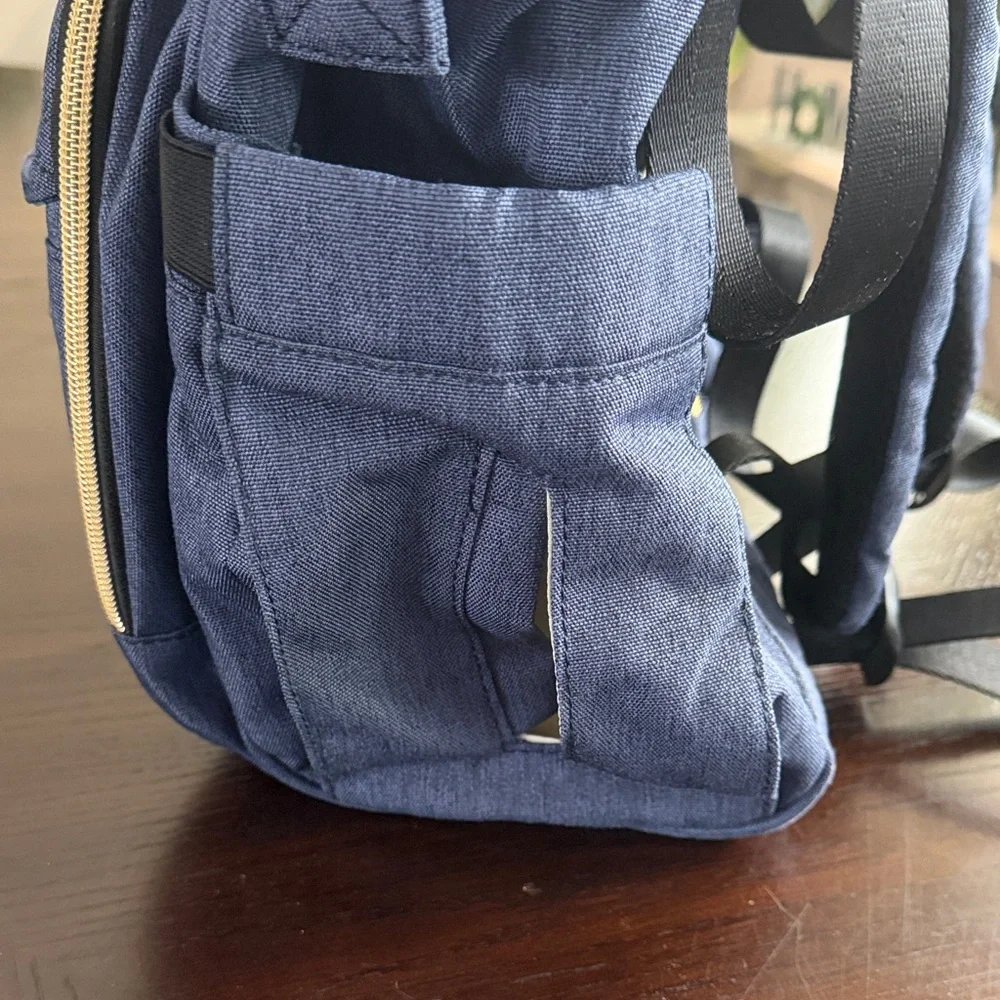 Cosyland Diaper Bag Backpack Blue Baby Bag Changing Pad Multi Pocket Travel